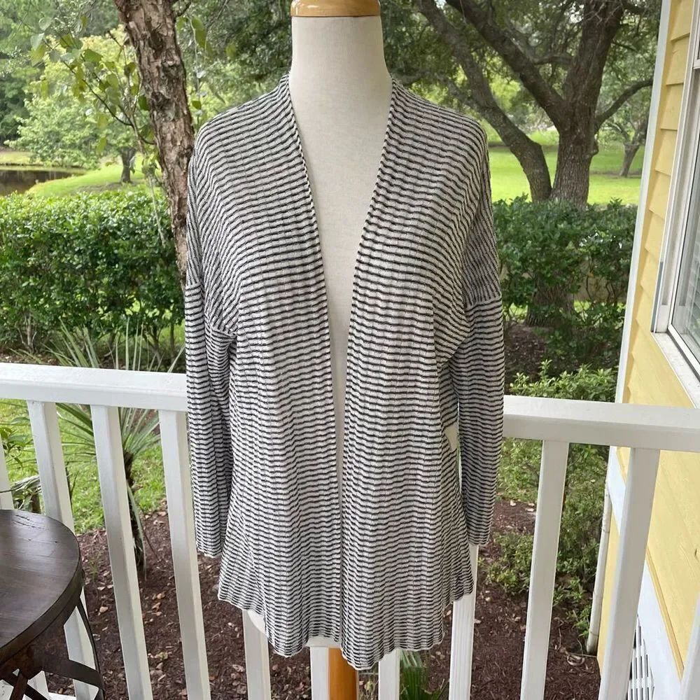 Eileen Fisher Lightweight Loose Stitch Flyaway Cardigan